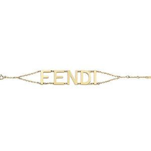 Fendi Baguette Friendship Bracelet Gold